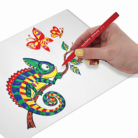 Фломастеры CARIOCA (Италия) "Doodles", 12 цветов, суперсмываемые, 42314