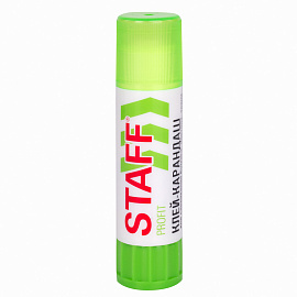 Клей-карандаш УСИЛЕННЫЙ STAFF Profit, 15 г, PVP-основа, 228661