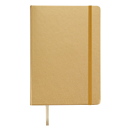 Скетчбук 80л., А5 Гамма "Студия", золото, твердая обложка, на резинке, слоновая кость, 140г/м2