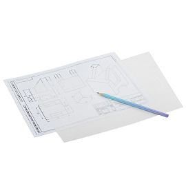 Калька для чертежных и дизайнерских работ, А4, 210х297 мм, 40 г/м2, в папке, 40 листов, КДР/А4