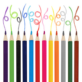 Карандаши цветные ЮНЛАНДИЯ "СЛАДКИЕ ИСТОРИИ", 12 цветов, трехгранные, грифель 3 мм, натуральное дерево, 181393