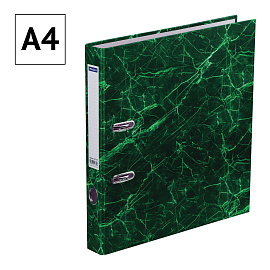 Папка-регистратор OfficeSpace, 50мм, мрамор, зеленая фото Папка-регистратор OfficeSpace, 50мм, мрамор, зеленая