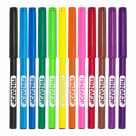 Фломастеры ПИФАГОР "ЭНИКИ-БЕНИКИ", 12 цветов, вентилируемый колпачок, 151401