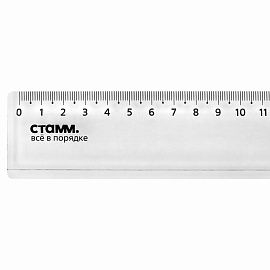 Линейка Стамм 50 см пластиковая прозрачная