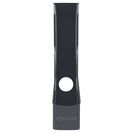 Лоток для бумаг вертикальный СТАММ "Лидер", серый, ширина 75мм фото Лоток для бумаг вертикальный СТАММ "Лидер", серый, ширина 75мм