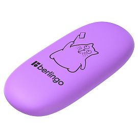 Ластик Berlingo "Lazy Cats", овальный, термопластичная резина, 49*23*9мм