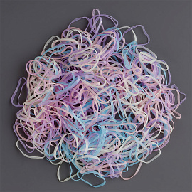 Резинки для волос MESHU, пастельные ассорти, 300шт., диаметр 2см, европодвес фото Резинки для волос MESHU, пастельные ассорти, 300шт., диаметр 2см, европодвес