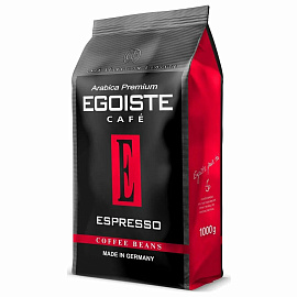 Кофе в зернах Egoiste Espresso арабика 100% 1 кг (пакет)