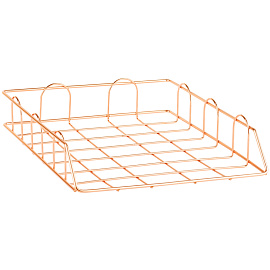 Лоток для бумаг горизонтальный MESHU "Rose Gold", металл фото Лоток для бумаг горизонтальный MESHU "Rose Gold", металл