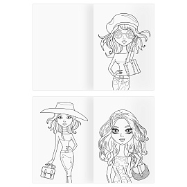 Раскраска А4, 8 стр., ТРИ СОВЫ "Для девочки