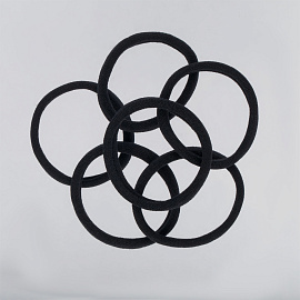 Резинки для волос MESHU "Essence thin", черные, 6шт., диаметр 4см, европодвес фото Резинки для волос MESHU "Essence thin", черные, 6шт., диаметр 4см, европодвес