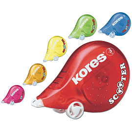 Корректирующая лента Kores Скутер 4.2 мм x 8 м фото Корректирующая лента Kores Скутер 4.2 мм x 8 м