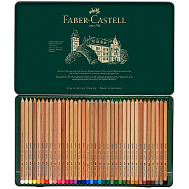Карандаши цветные пастельные Faber-Castell Pitt Pastel 36 цветов (металлическая коробка)