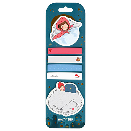 Флажки-закладки и самоклеящиеся блоки в наборе MESHU "Little Red", 20л., европодвес