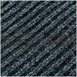 Коврик влаговпитывающий, ворсовый, ребристый OfficeClean, 90*120см, серый