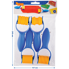 Валики-роллеры для моделирования JOVI, 4шт., в пакете, европодвес фото Валики-роллеры для моделирования JOVI, 4шт., в пакете, европодвес