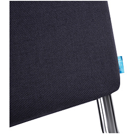 Стул Helmi HL-F01 "Изо", каркас хром, обивка ткань серая фото Стул Helmi HL-F01 "Изо", каркас хром, обивка ткань серая