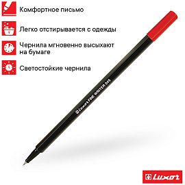 Набор капиллярных ручек Luxor "Fine Writer 045" 20цв., 0,8мм, пластиковая банка