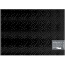 Папка-конверт на кнопке Berlingo "DoubleBlack" А4, 180мкм, черная, с рисунком