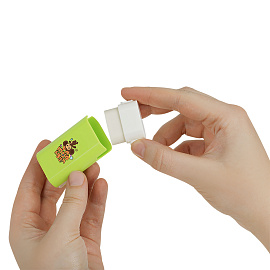 Точилка пластиковая Мульти-Пульти "Чебурашка" 1 отверстие, контейнер, ассорти