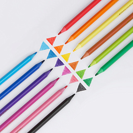 Карандаши цветные пластиковые Мульт-Пульти "Джамбо", 12цв., заточен., европодвес