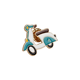 Набор металлических значков MESHU "Frog in trend", эмаль, 4шт