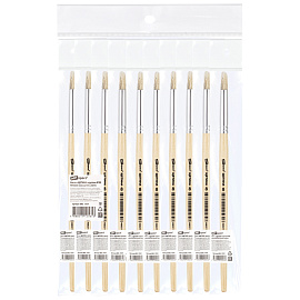 Кисть щетина, ArtSpace, круглая №08, пакет, европодвес