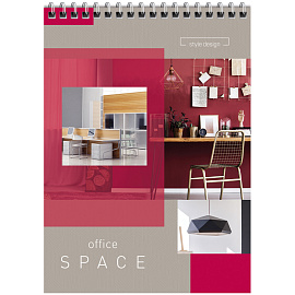 Блокнот А5 60л. на гребне ArtSpace "Офис. Office space", твердая подложка