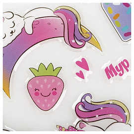 Наклейки гелевые Мульти-Пульти "Кошечка", 22*10см, пакет европодвес фото Наклейки гелевые Мульти-Пульти "Кошечка", 22*10см, пакет европодвес