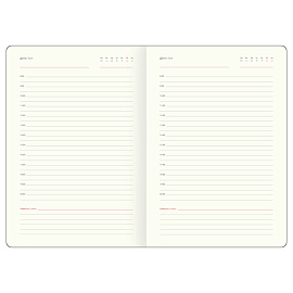 Ежедневник недатированный, А5, 136л., твердый переплет, кожзам, Greenwich Line "Fascia. Graphite", магнитная застежка, цветной срез