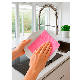 Салфетки хозяйственные губчатые Paclan Soft целлюлоза 18x18 см 200 г/кв.м (2 штуки в упаковке) фото Салфетки хозяйственные губчатые Paclan Soft целлюлоза 18x18 см 200 г/кв.м (2 штуки в упаковке)