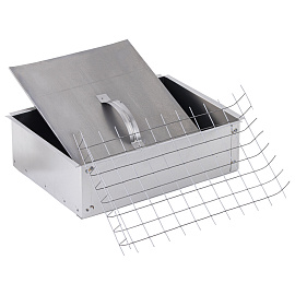 Коптильня одноярусная металлическая, размер 350х260х100 мм, в гофрокоробе, 701729 фото Коптильня одноярусная металлическая, размер 350х260х100 мм, в гофрокоробе, 701729