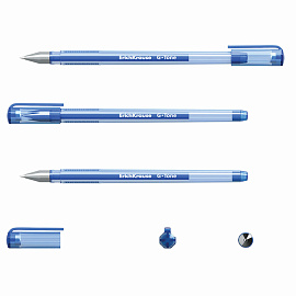 Ручка гелевая неавтоматическая Erich Krause G-Tone синяя (толщина линии 0.4 мм, 17809)