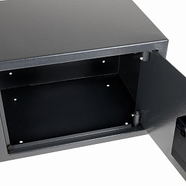 Сейф мебельный DASWERK SC-250EL (250х350х250 мм), электронный замок, графит, 291343