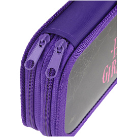 Пенал 2 отделения, 190*105 ArtSpace "GirlsDay", ламинированный картон