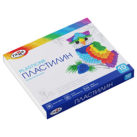 Пластилин Гамма Классический 10 цветов 200 г