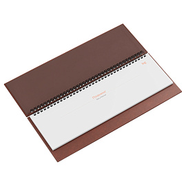 Планинг недатированный, 56л., 330*130мм, кожзам, BG "Nebraska. Brown", коричневый