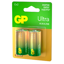 Батарейка GP Ultra G-Tech C (LR14) 14A алкалиновая, BC2 фото Батарейка GP Ultra G-Tech C (LR14) 14A алкалиновая, BC2