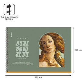 Альбом для рисования 40л., А4, на гребне BG "Museum