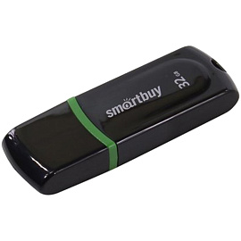 Флеш-диск 32 GB, SMARTBUY Paean, USB 2.0, черный, SB32GBPN-K