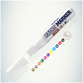 Маркер промышленный лаковый MunHwa JPM15-05 белый 4-15 мм