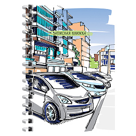 Записная книжка А6 120л. на гребне BG "Новый офис