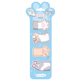 Флажки-закладкиMESHU "Cute Paws", 20л*4 цвета, европодвес фото Флажки-закладкиMESHU "Cute Paws", 20л*4 цвета, европодвес