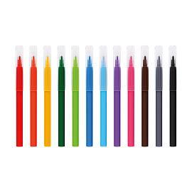 Фломастеры ArtSpace "Модницы", 12цв., смываемые, картон, европодвес