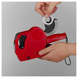 Этикет-пистолет OfficeSpace однострочный, прямоугольная лента, 8 символов, 21*12мм