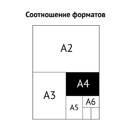 Набор листов на 20 визиток OfficeSpace, А4, с перфорацией, плотный ПВХ, 10шт.