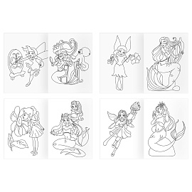 Суперраскраска на склейке А4, 40 стр., ТРИ СОВЫ "Феи и русалки