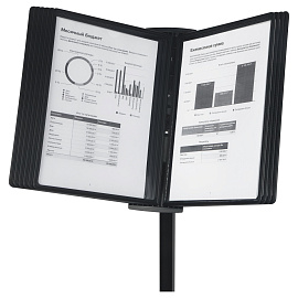 Демосистема напольная OfficeSpace с 10 черными панелями