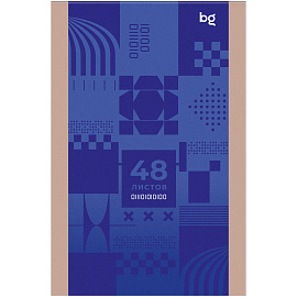 Блокнот А6 48л. на скрепке BG "Моноколор