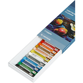 Пастель масляная ГАММА "Студия", 16 цветов, круглое сечение, картонная упаковка, 160320206